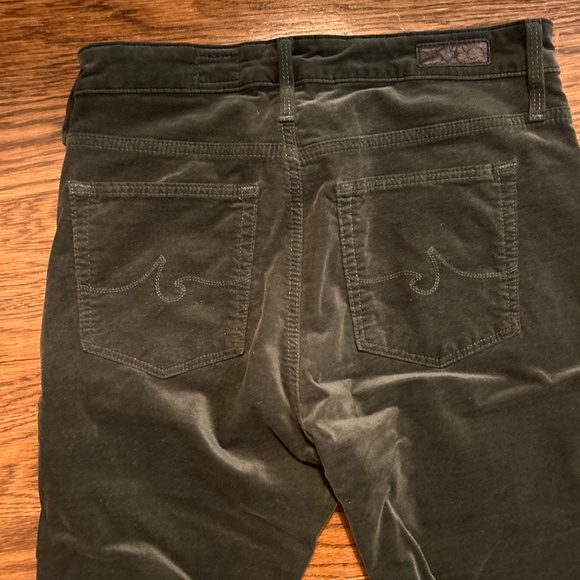 Adriano Goldschmied Farrah Skinny Green Velvet Pants - Picture 4 of 4